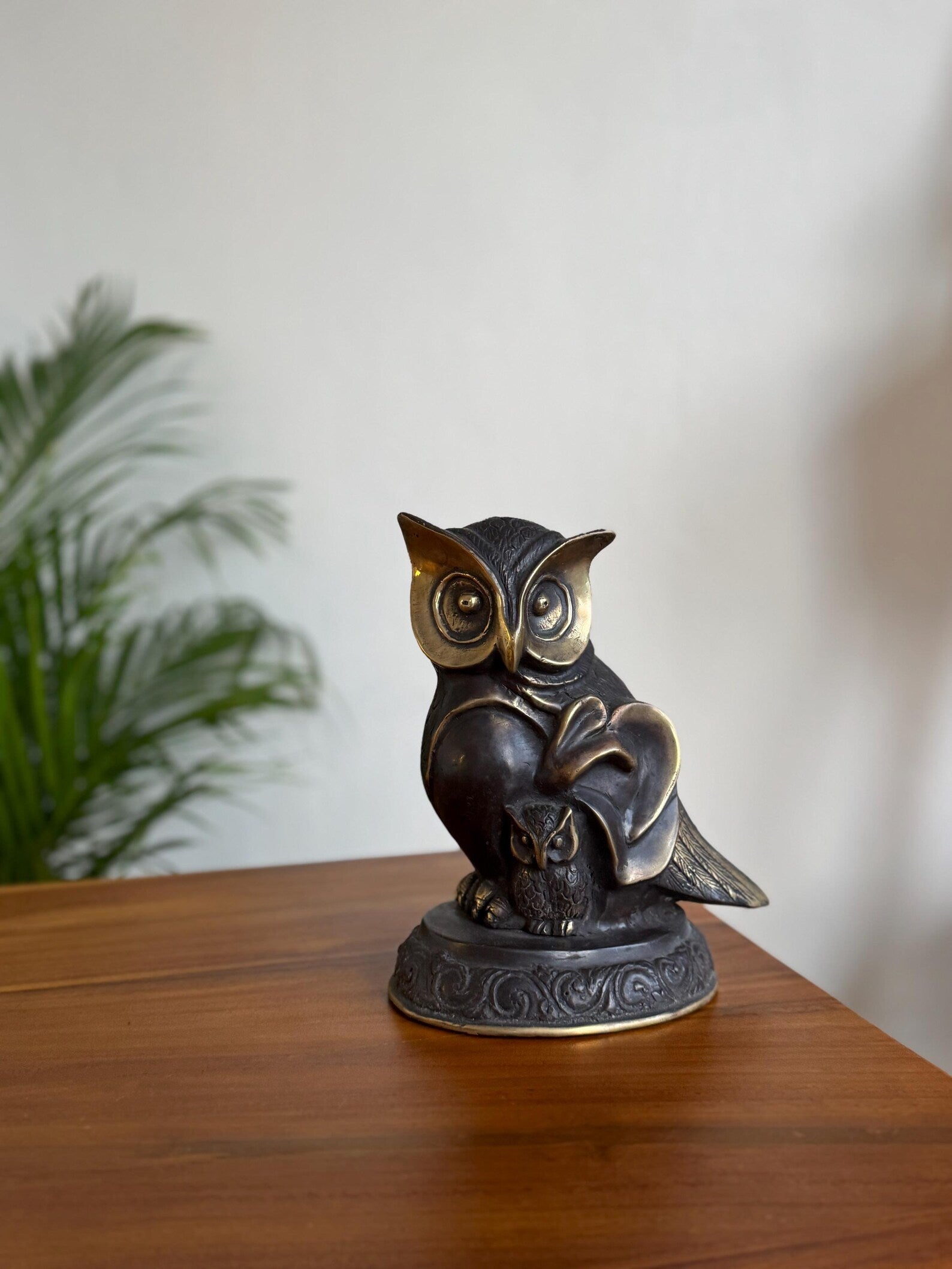 Vintage Brass Owl Figurine