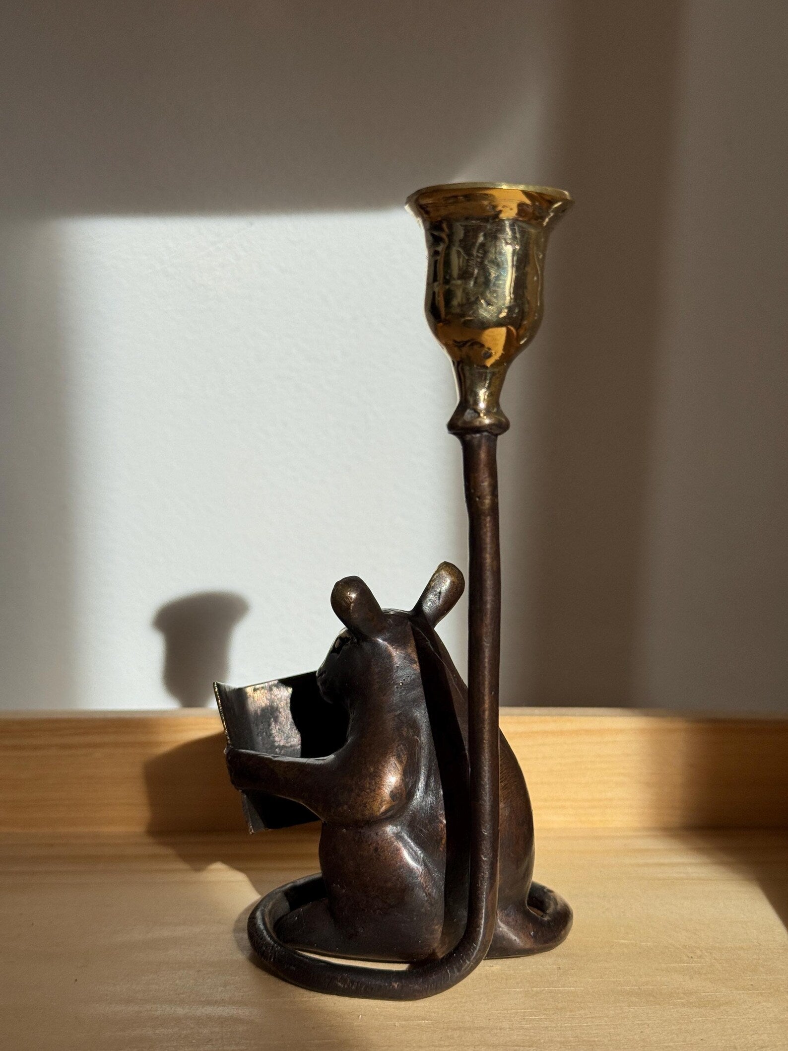 Mouse Candleholder, Vintage home gift