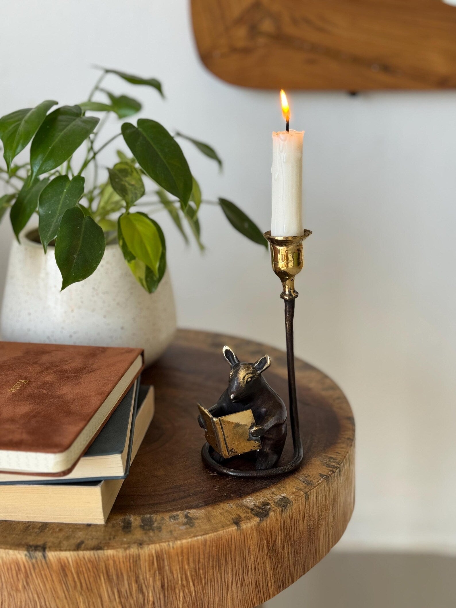 Mouse Candleholder, Vintage home gift