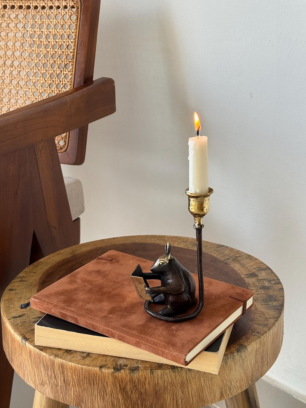 Mouse Candleholder, Vintage home gift