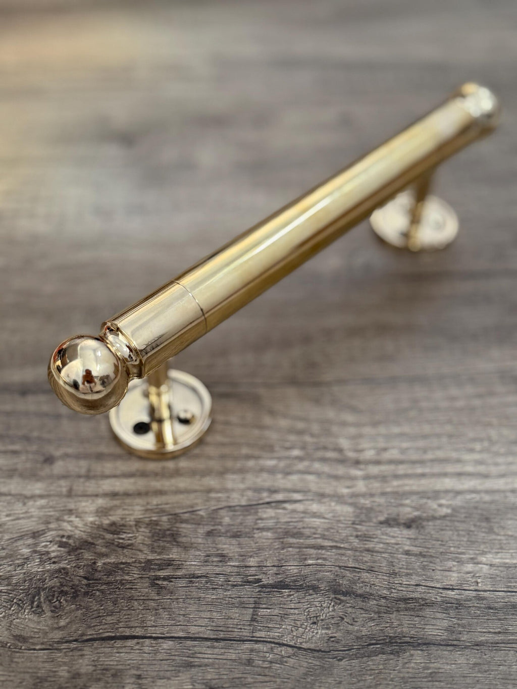 Brass entrance pull handle for statement front doors