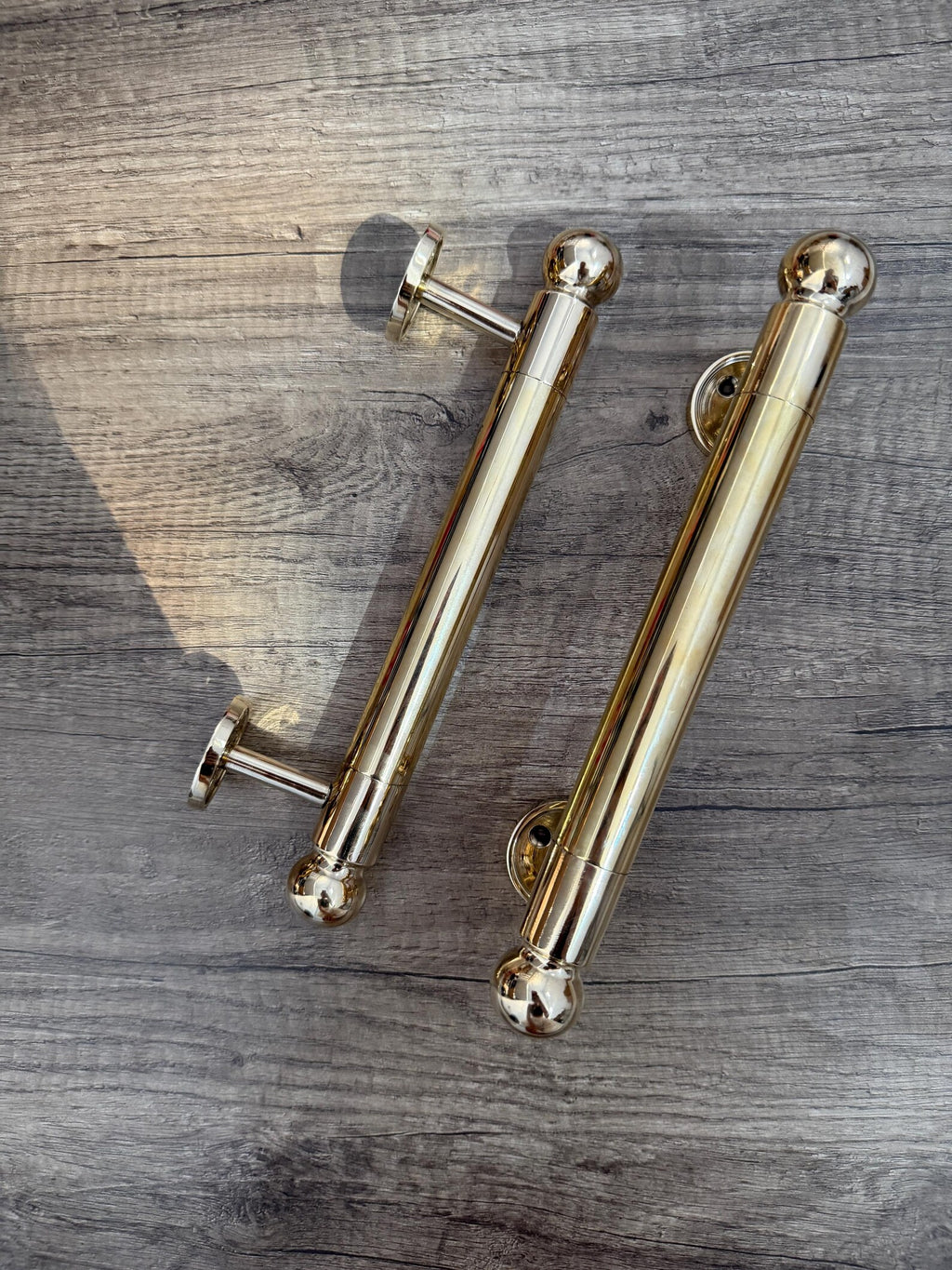 Timeless brass door pull for historic and modern homes