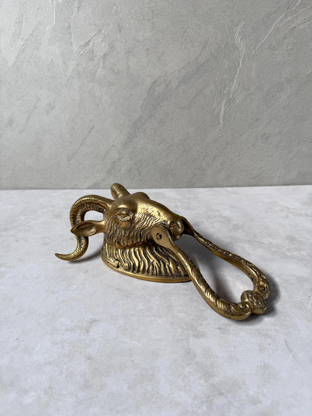 Brass Goat Door Knocker