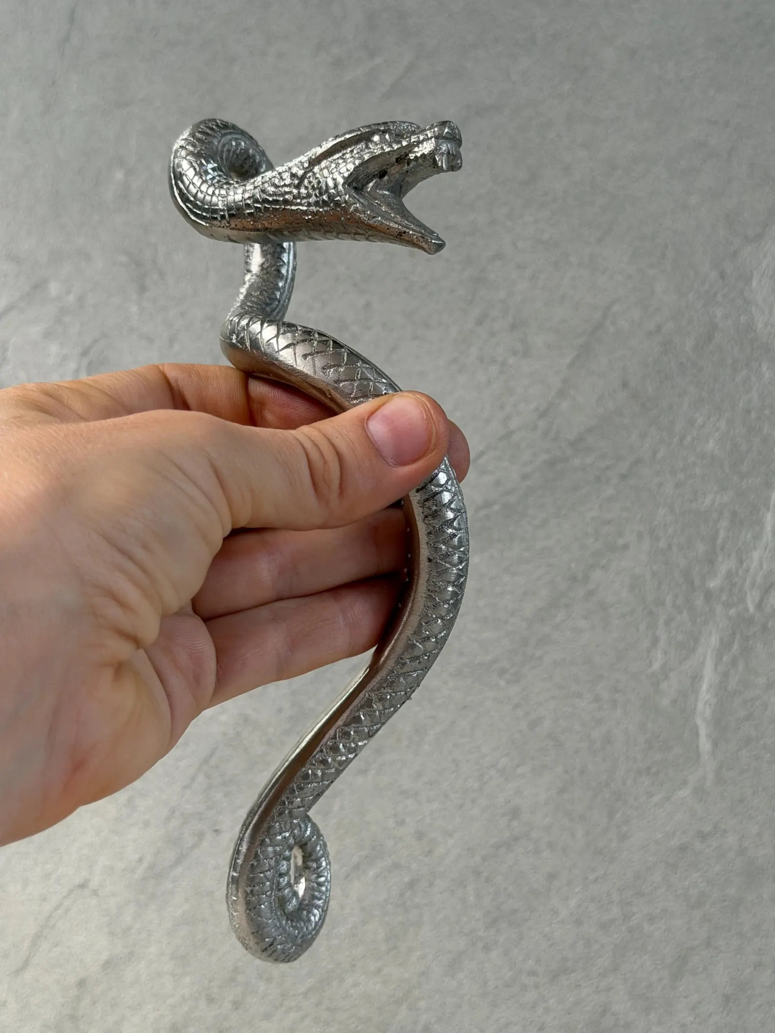 Brass Snake Door Handle