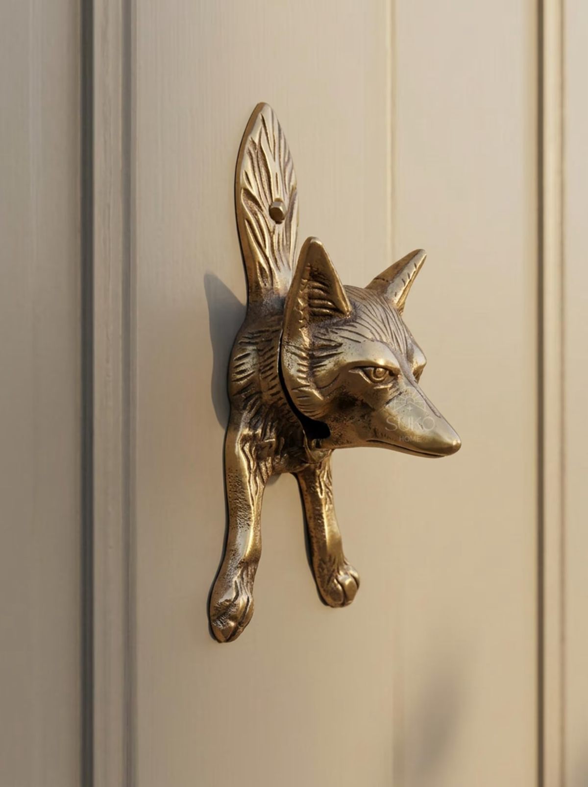 Brass Fox Door Knocker