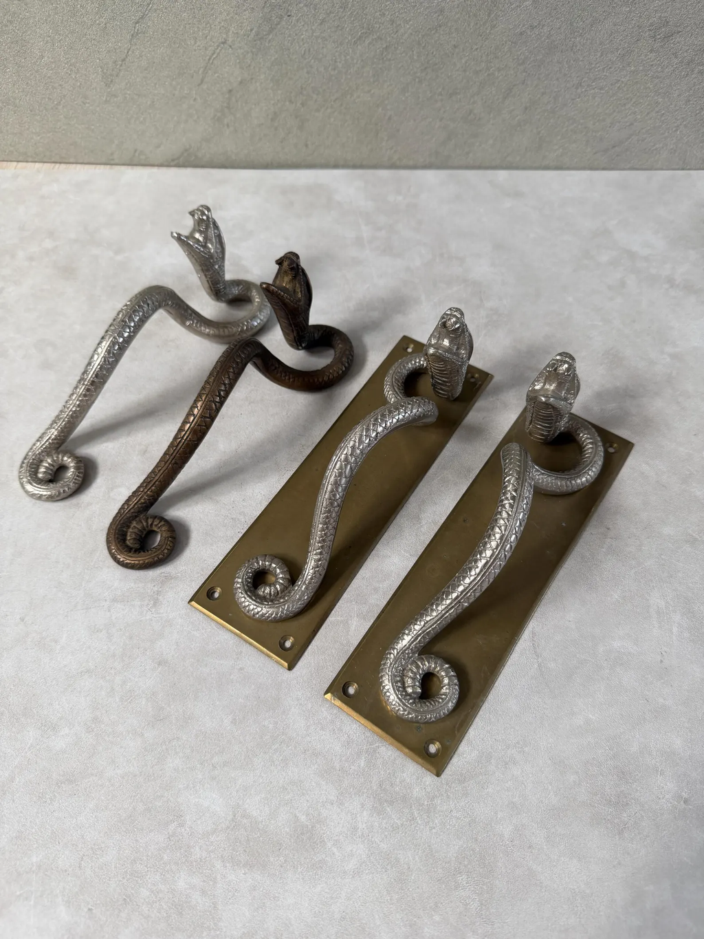 Brass Snake Door Handle