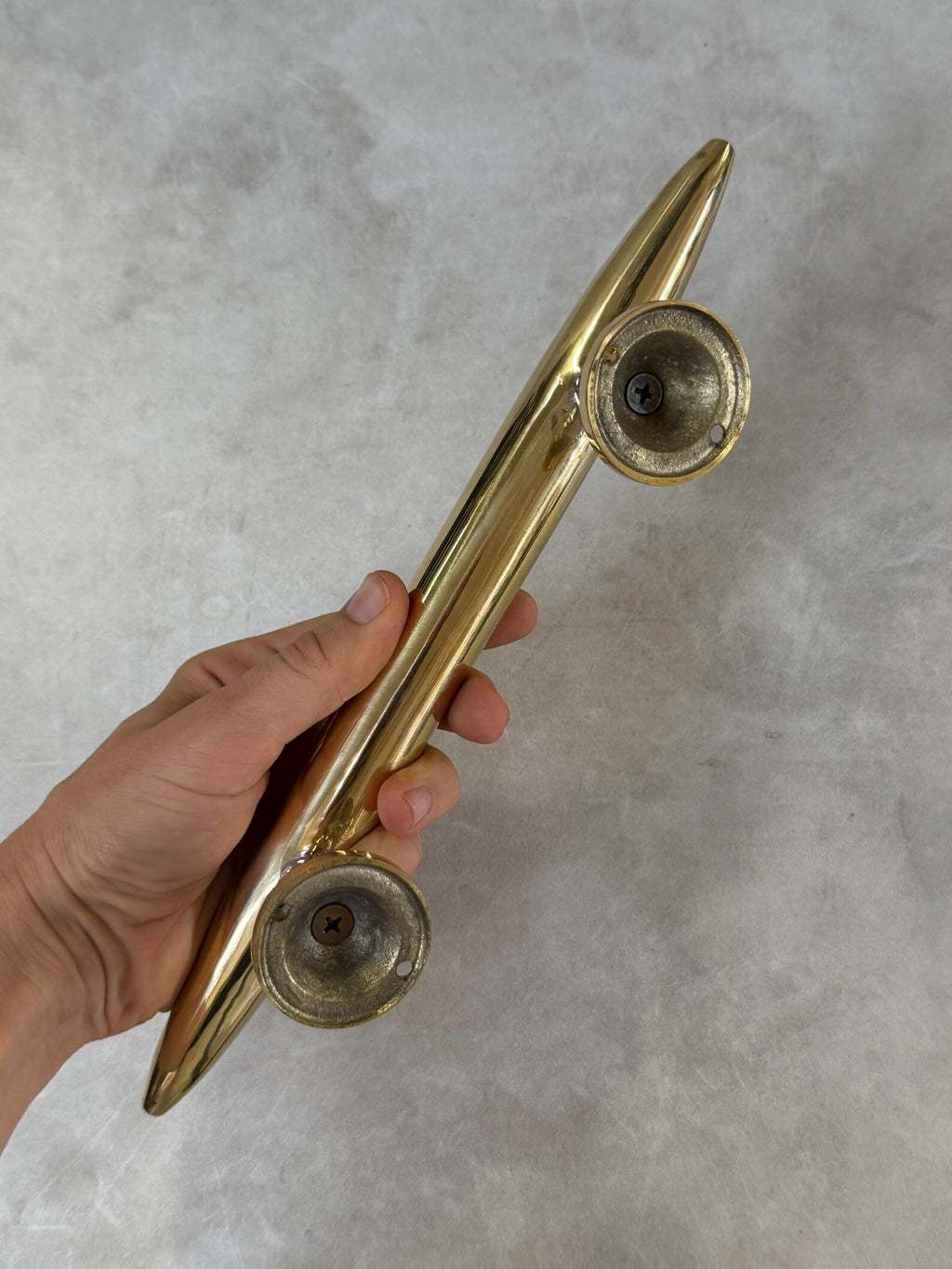 Handcrafted Brass Tapered Pull Handle "Denpasar"