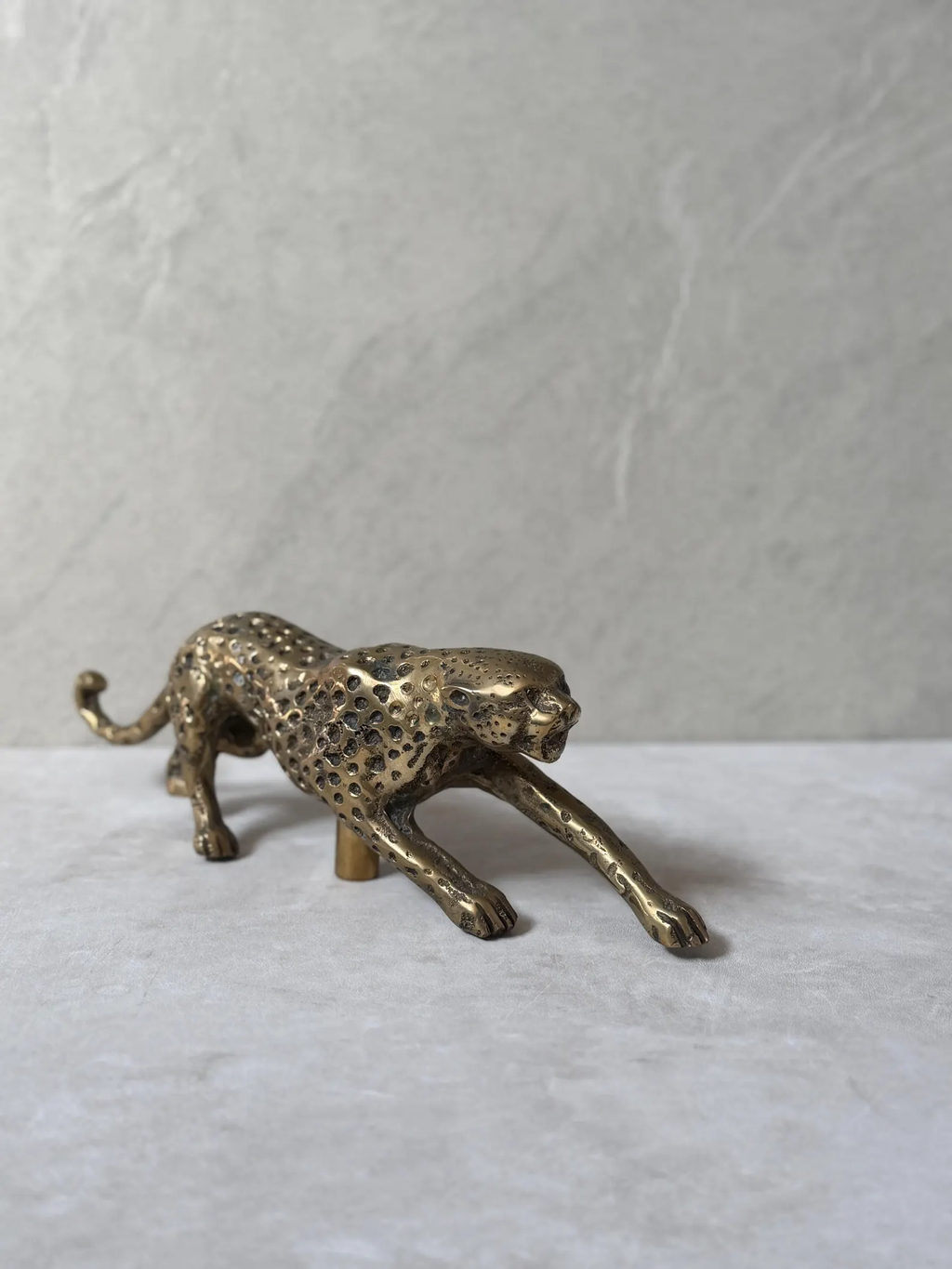 Vintage Brass Jaguar Door Handle "Safari Luxury"