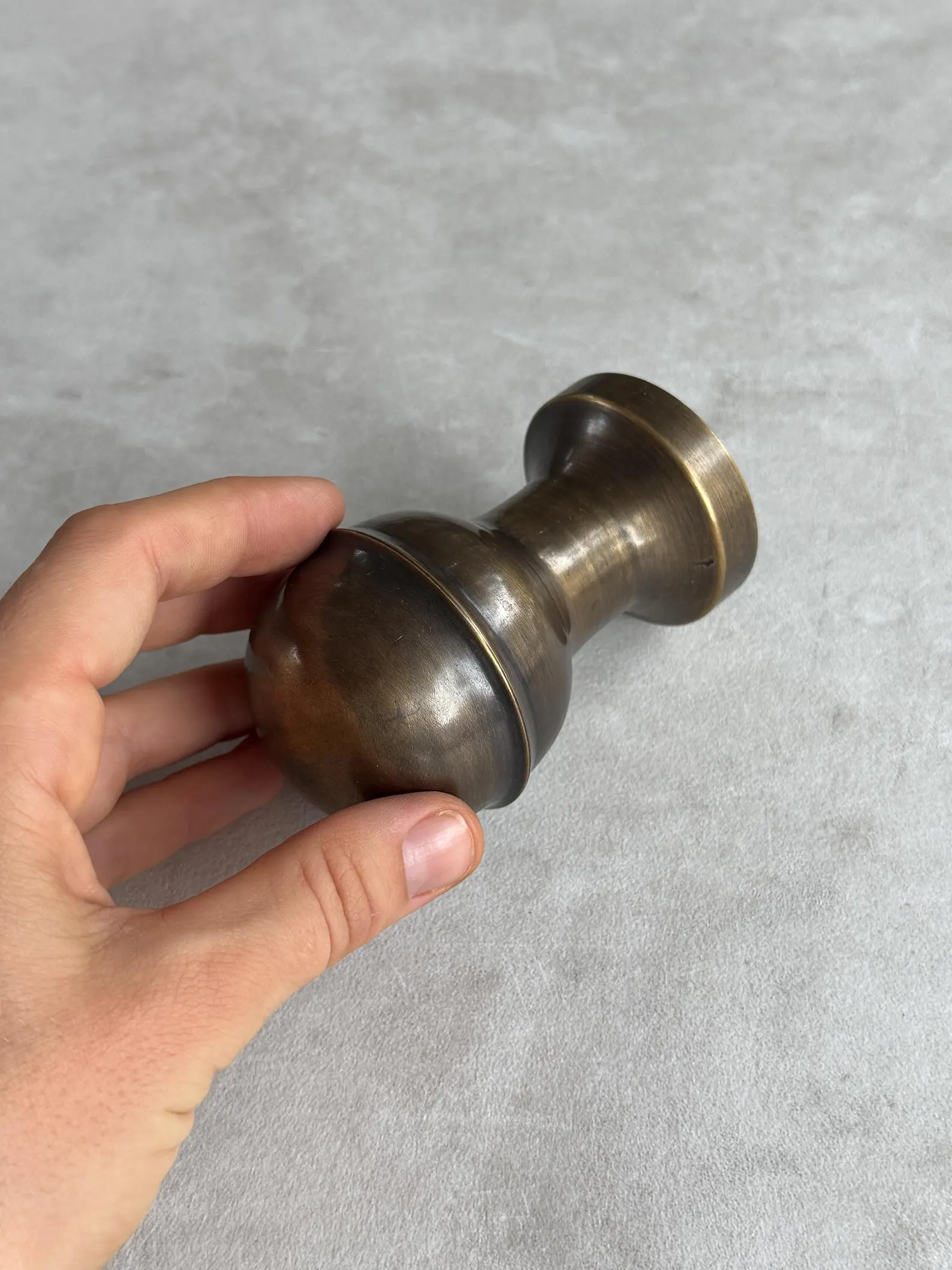 Vintage Brass Round Floral Cabinet Knob "Mandala"
