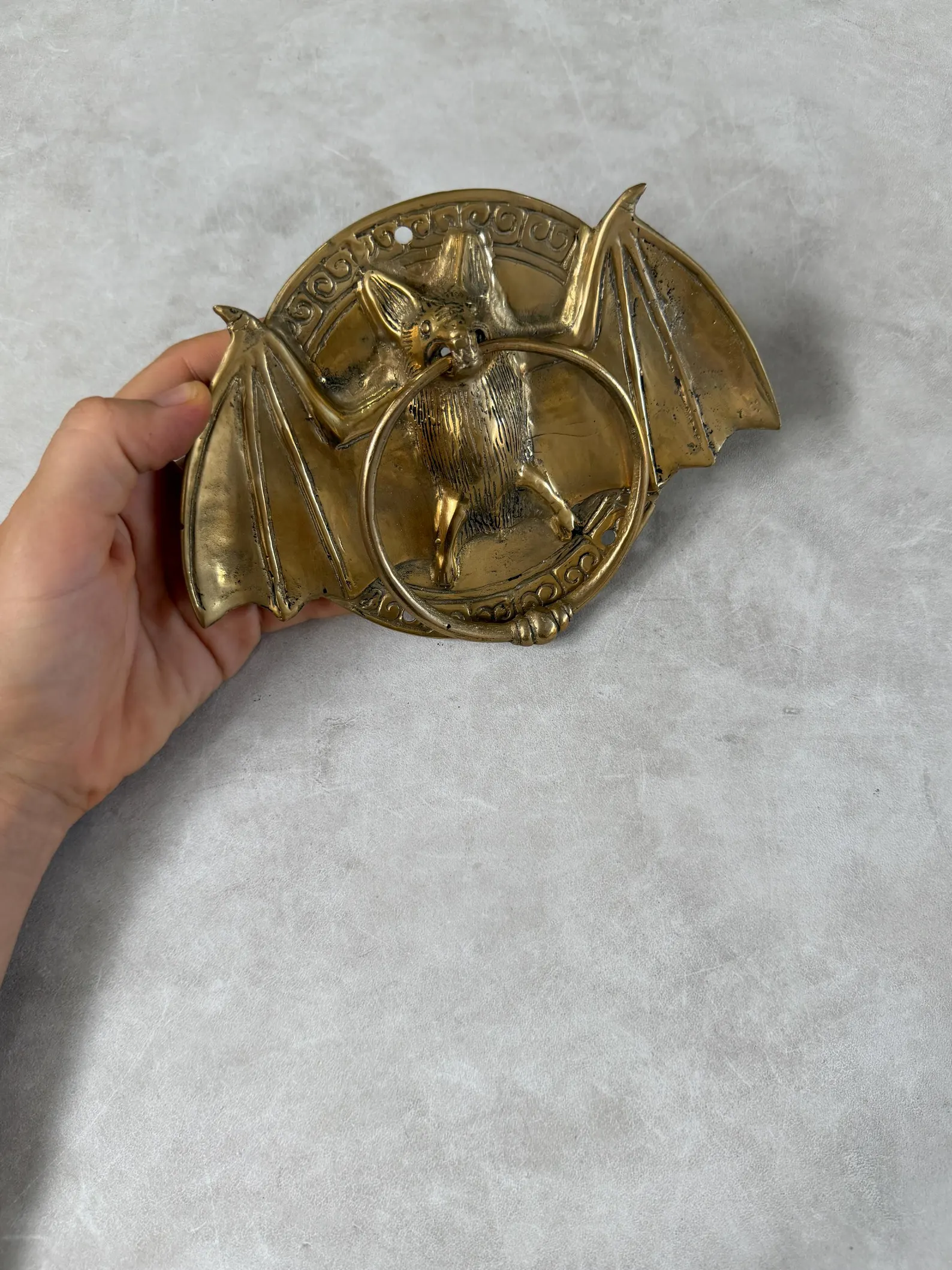 Brass Bat Door Knocker