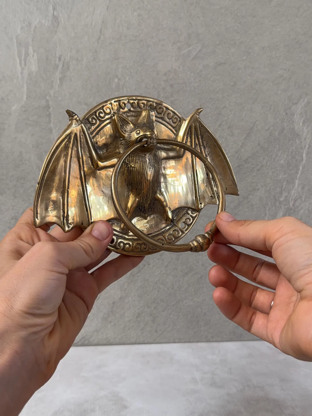 Brass Bat Door Knocker