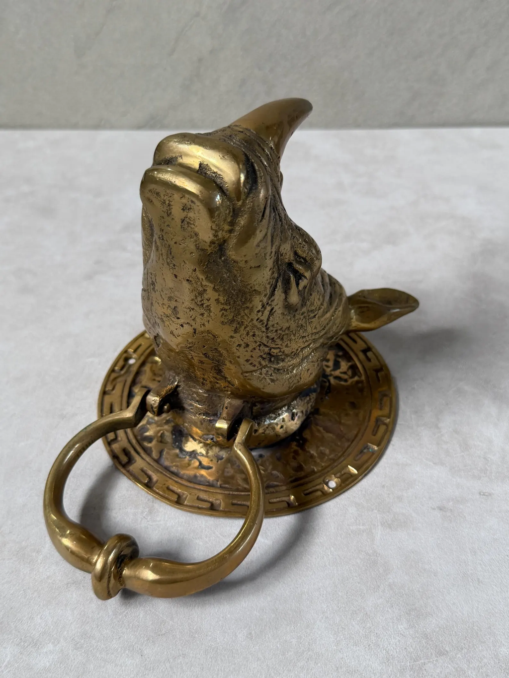 Brass Rhino Door Knocker