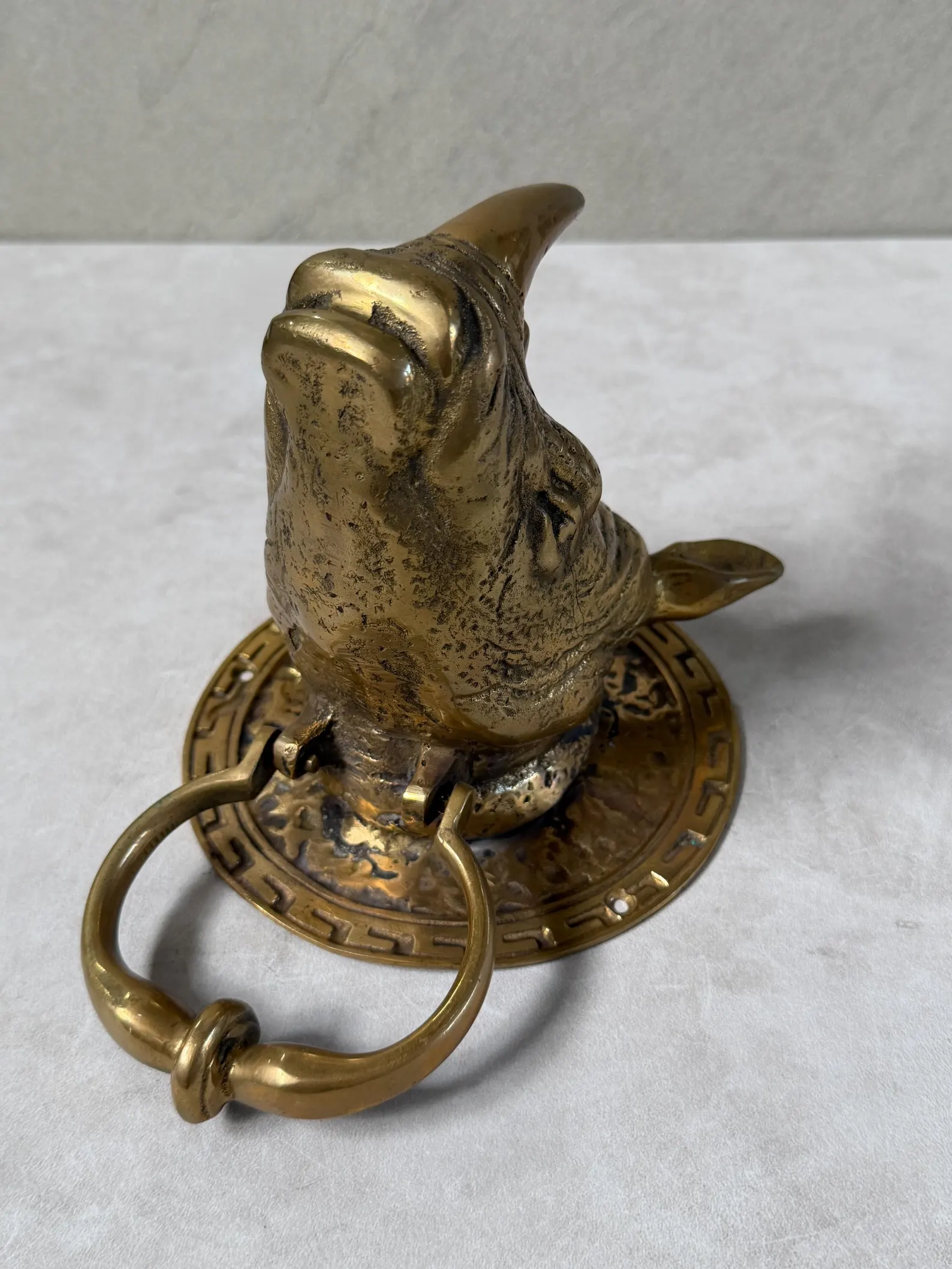 Brass Rhino Door Knocker