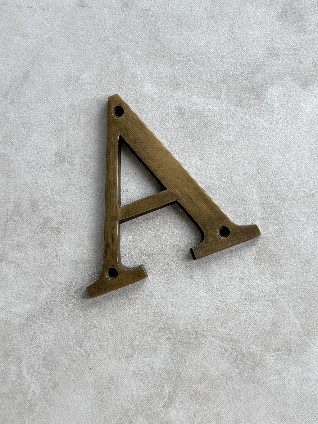 Vintage Brass House Letters & Address Numbers "Serif"