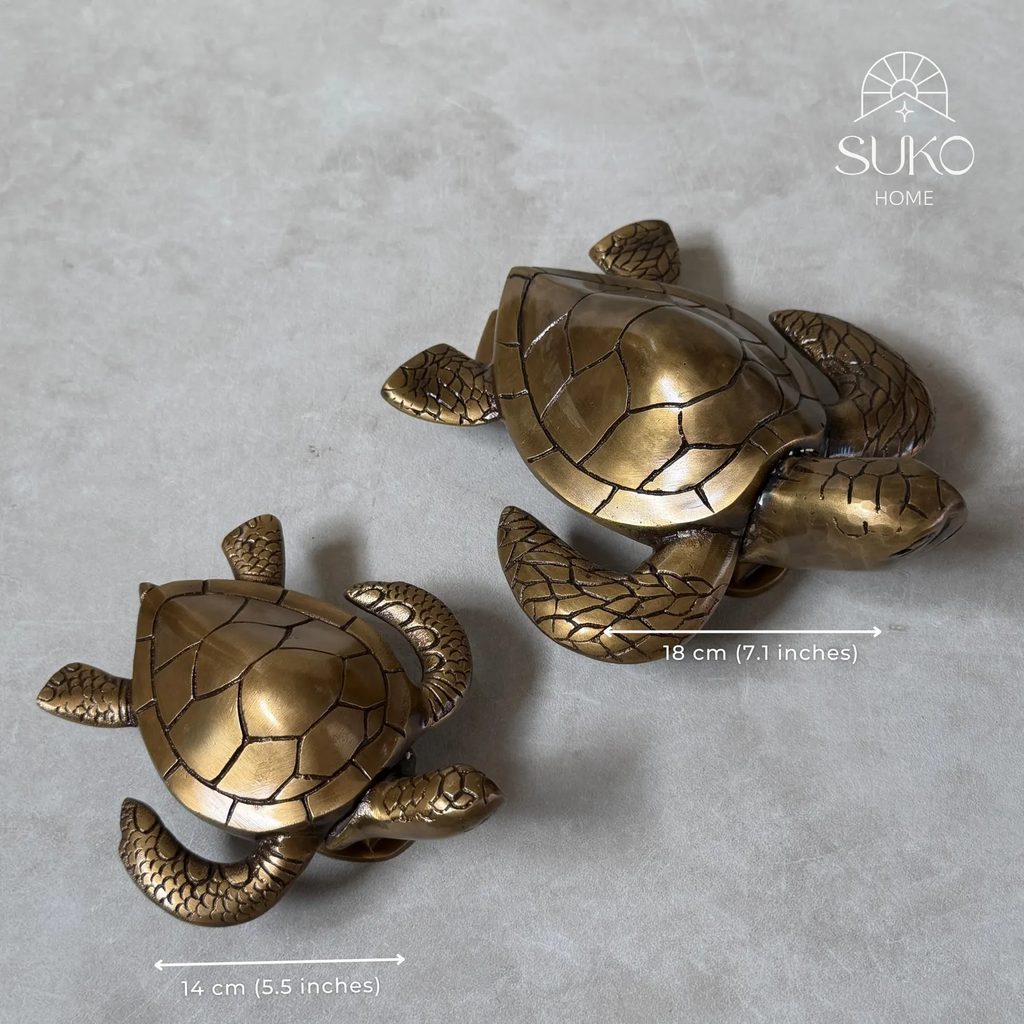 Brass Turtle Door Knocker