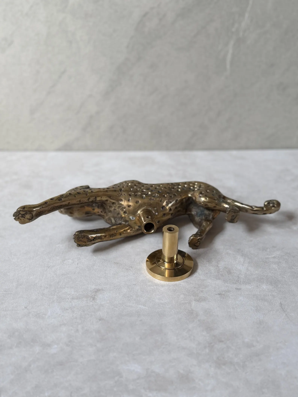 Vintage Brass Jaguar Door Handle "Safari Luxury"
