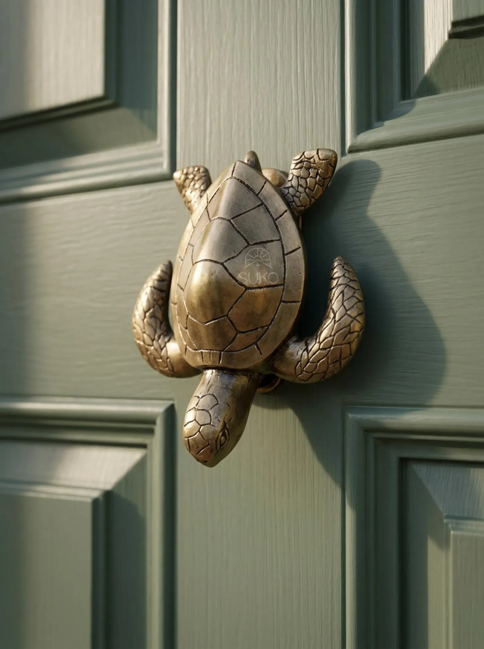 Brass Turtle Door Knocker