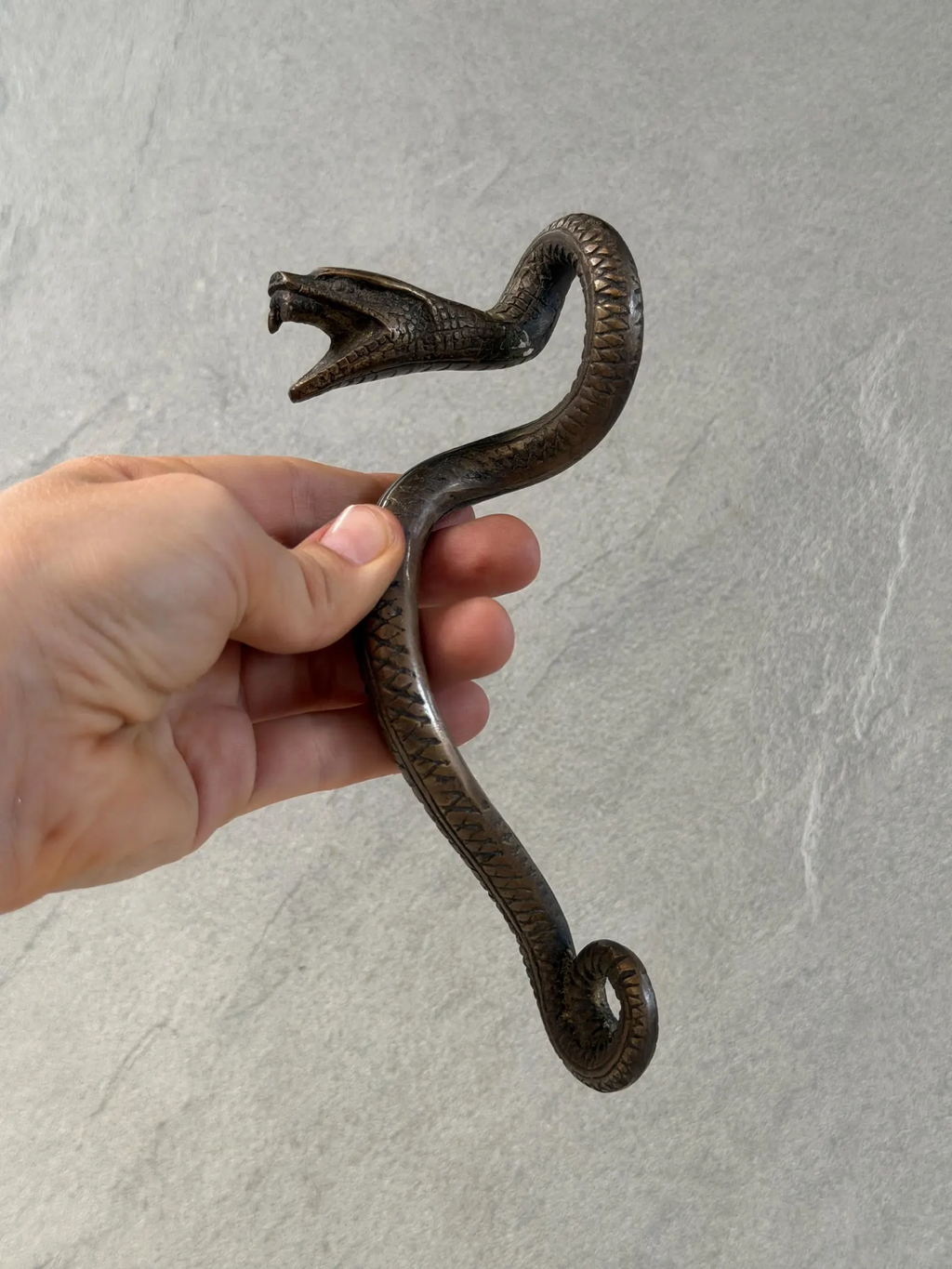 Brass Snake Door Handle