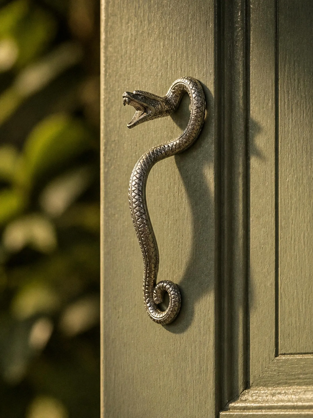 Brass Snake Door Handle