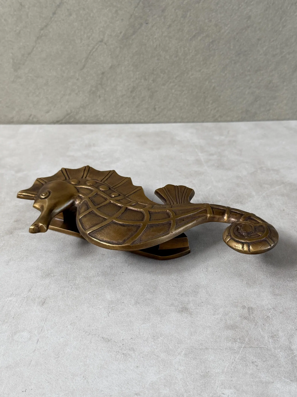 Brass Seahorse Door Knocker