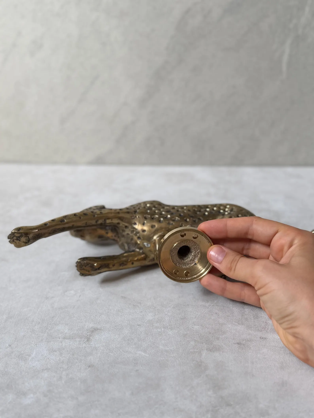 Vintage Brass Jaguar Door Handle "Safari Luxury"