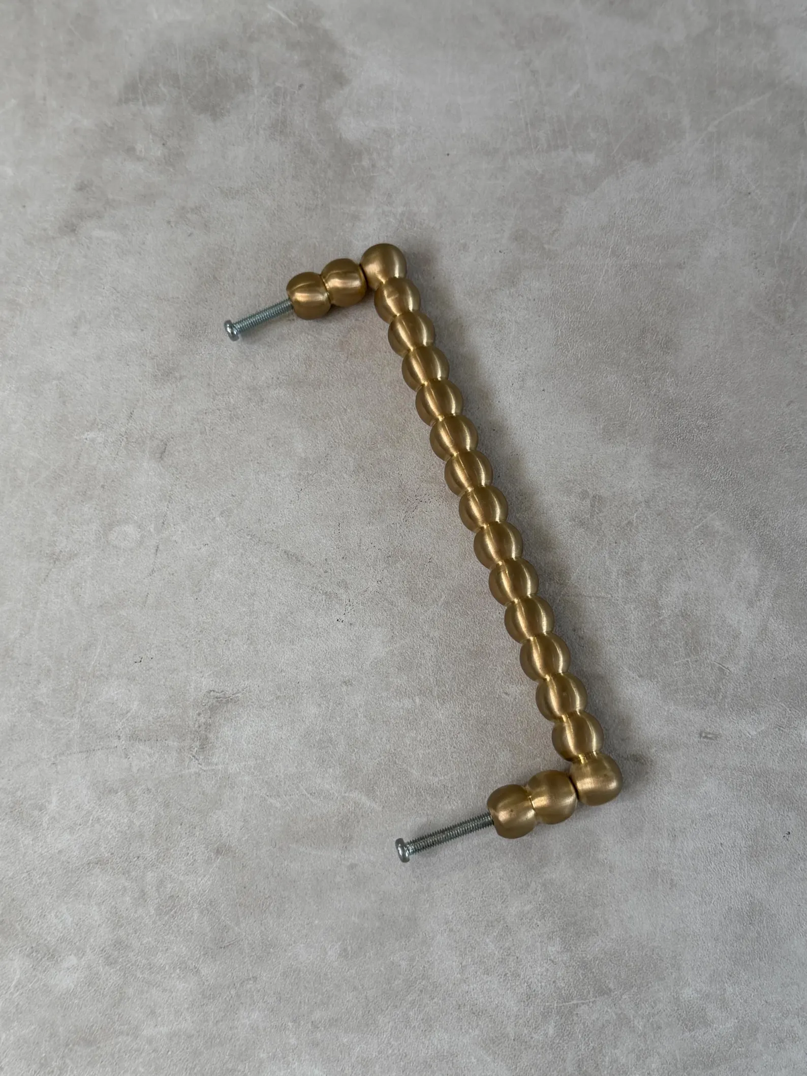 Brass Beaded Cabinet Handle