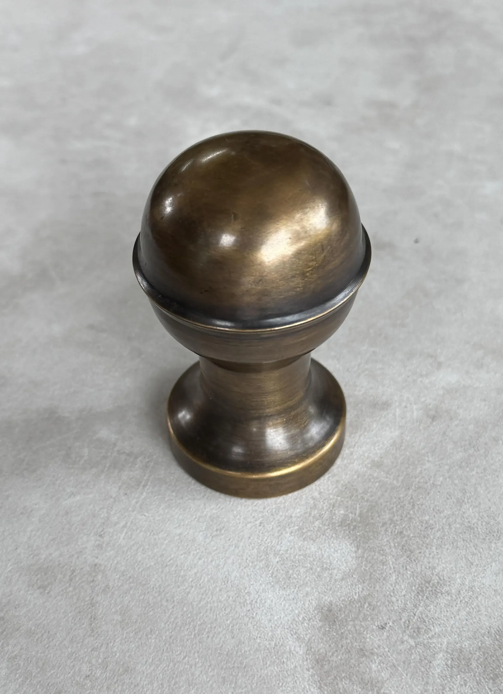 Vintage Brass Round Floral Cabinet Knob "Mandala"