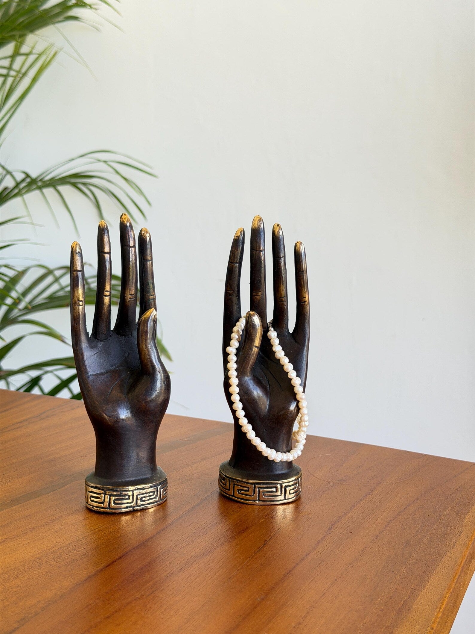 Brass Hand Jewellery Holder