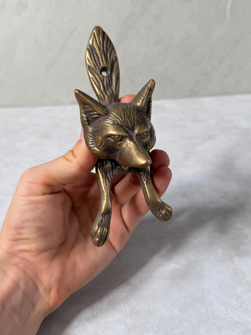 Brass Fox Door Knocker