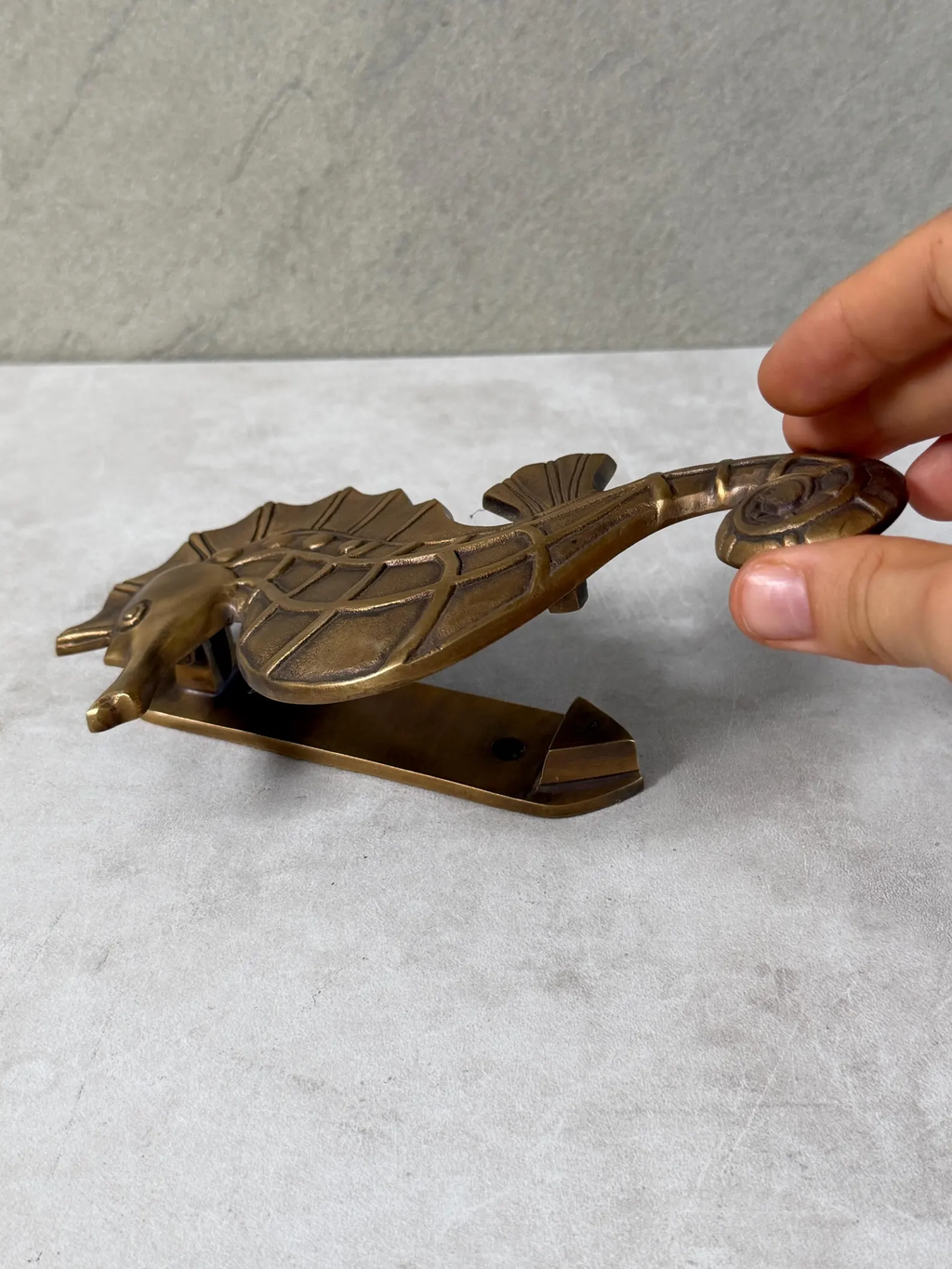 Brass Seahorse Door Knocker