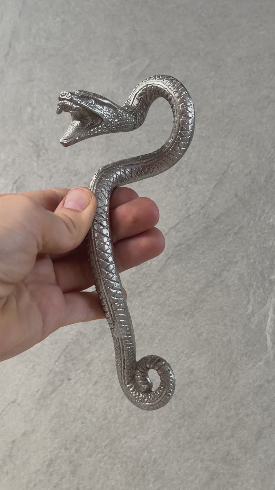 Brass Snake Door Handle