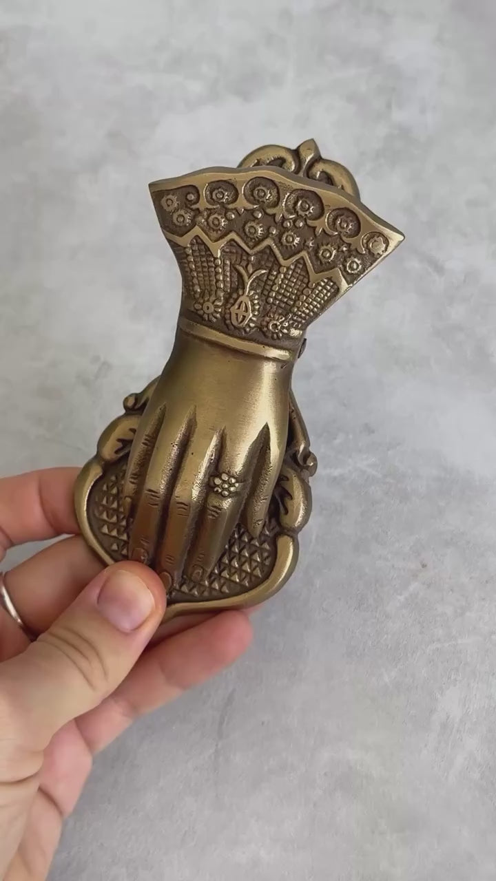 Brass "Hand" Clip, Towel Holder