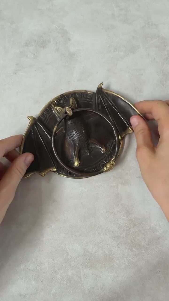 Brass Bat Door Knocker