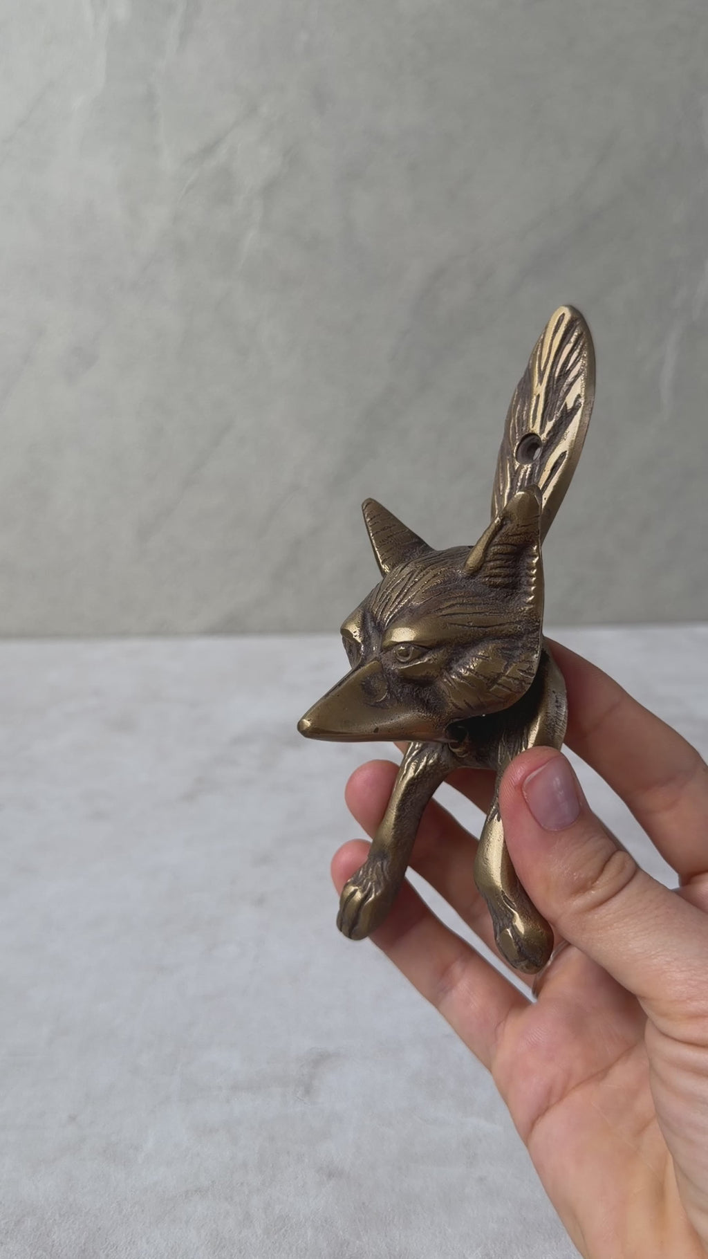 Brass Fox Door Knocker