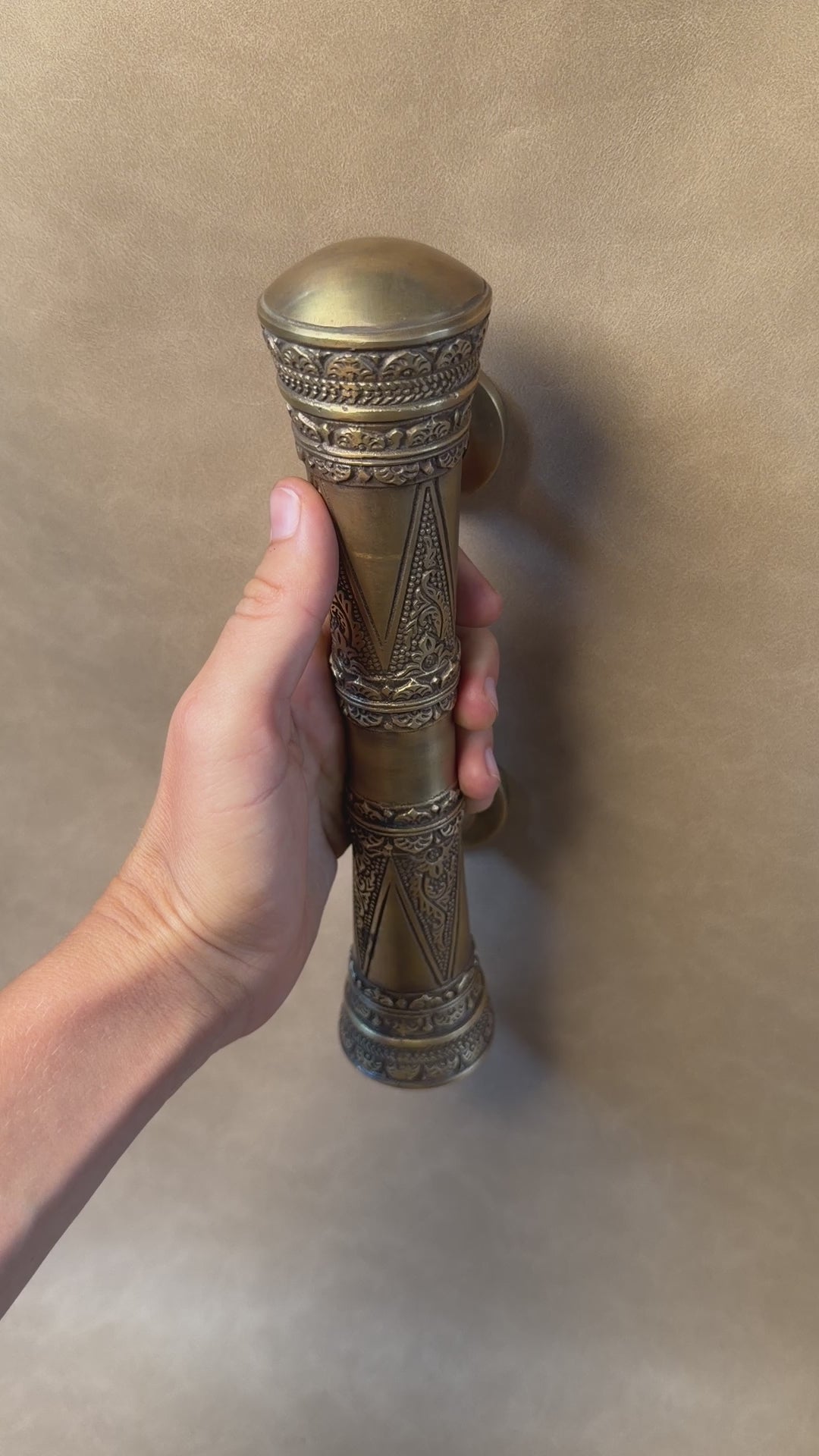 Oriental Vintage Brass Pull Handle