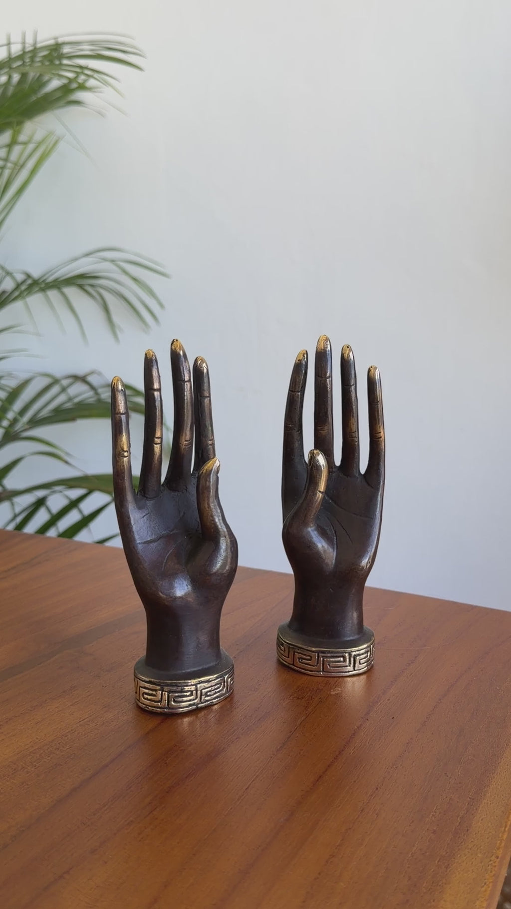 Brass Hand Jewellery Holder