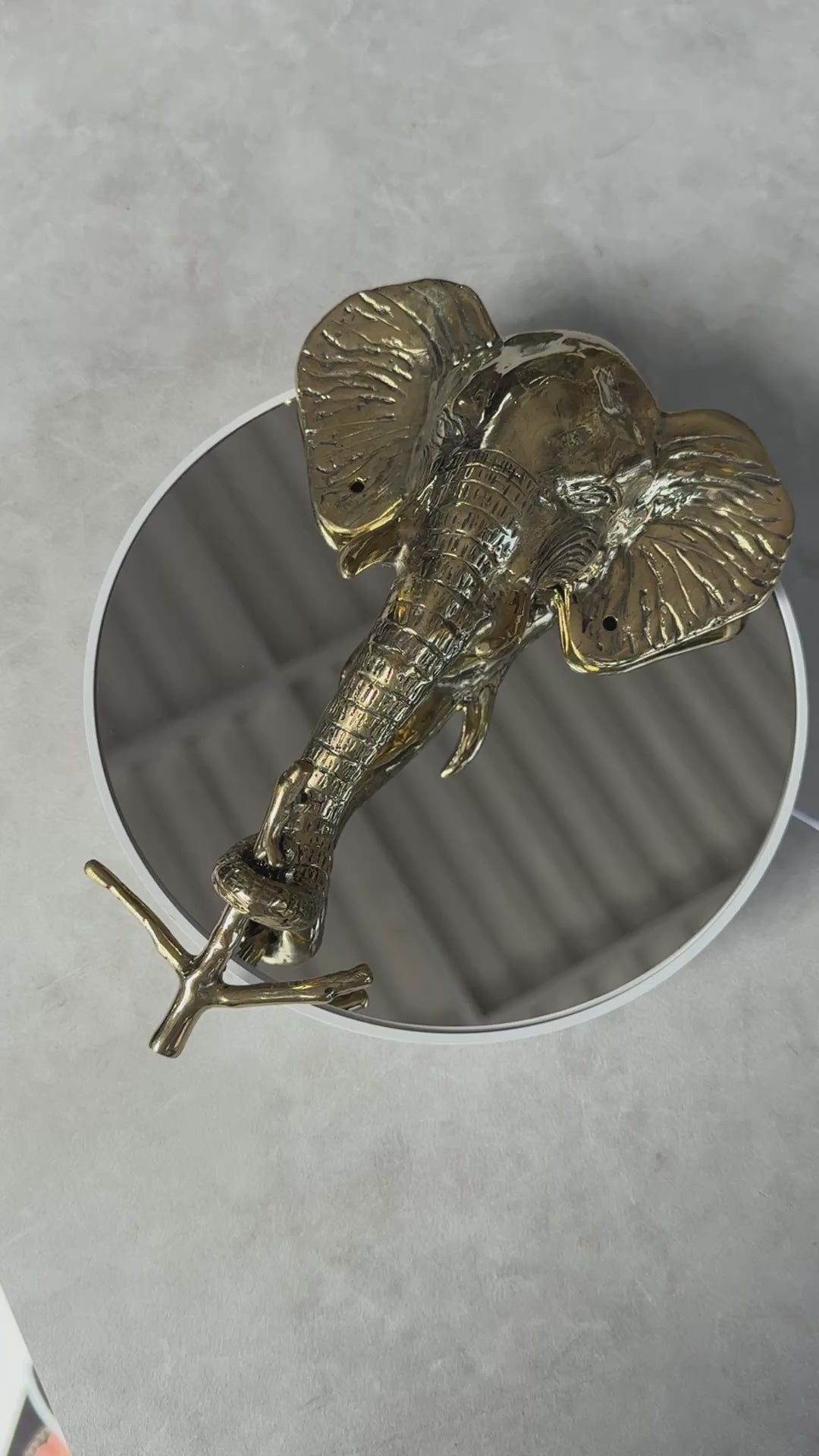 Elephant Brass Wall Hook - Vintage Animal Decor