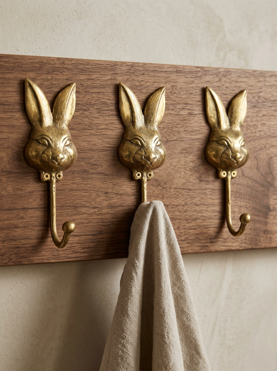 Brass Bunny Hook